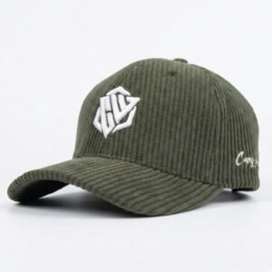 caps wear olive green cord edition baseball cap